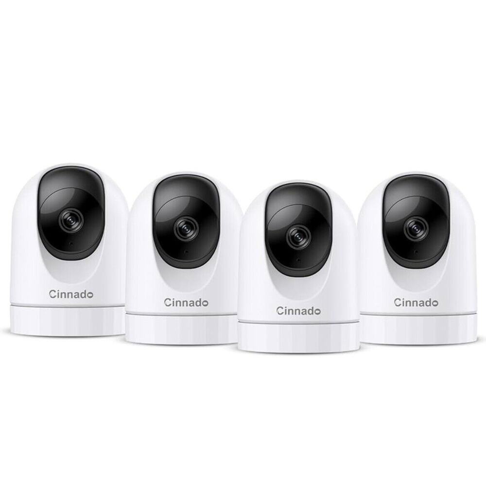 Cinnado 2K Home Security Cameras-2.4Ghz WiFi Indoor Camera with 360° Motion for